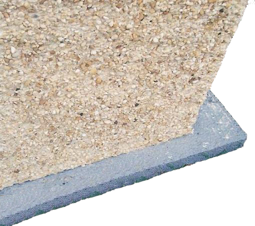 fast fit base - Made from Mineral Filled Resin (MFR), produced from a cold process that takes selected waste products that have been diverted from land-fill